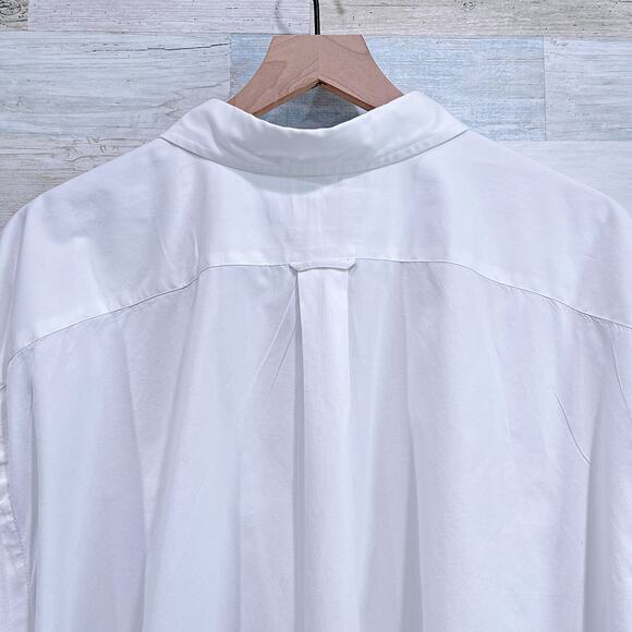 Ralph Lauren Feather Weight Twill Shirt White Cotton Preppy Mens 3XLT XXXL Tall - Picture 5 of 8